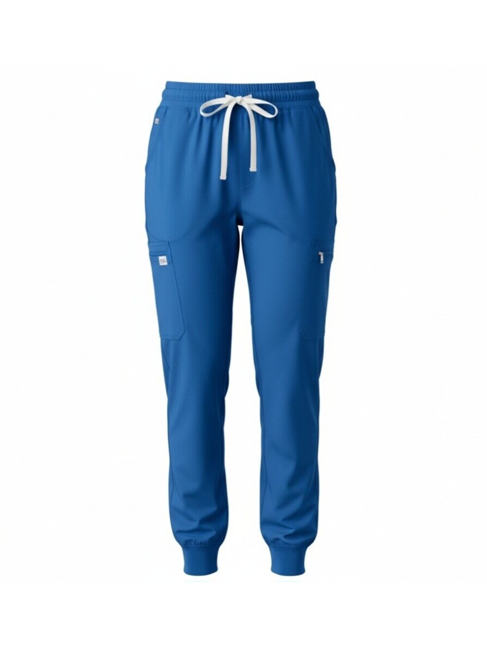 FIGS Women's High Waisted Zamora Jogger Scrub Pants 4XLP Royal Blue 4XL Petite